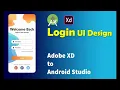 Android Studio Login Ui Design Tutorial 3 Adobe Xd to Android Studio Xml Tutorial 3