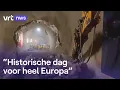 Download Lagu Italiaanse en Oostenrijkse graafmachines komen elkaar tegen bij aanleg Brennertunnel