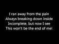 Ashes Remain - End of Me Lyrics
