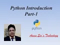 Python Tutorial For Beginners Python Introduction Part-1
