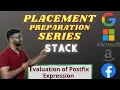 Evaluation of Postfix Expression Stack 2 Placement Preparation Series Easy C STL