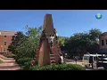 Confederate monument shrouded at the historic Manatee County Courthouse