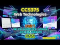 CCS375 Web Technologies Unit 1 Website Basics HTML5 CSS3 Web 2 0 CSS