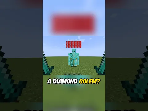 How Many Hits With a DIAMOND SWORD Does it Take to K!LL a DIAMOND GOLEM?