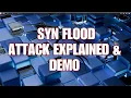 SYN Flood Attack Explained Demo Educational Lab with Hping3 Netcat