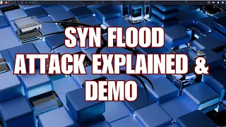 SYN Flood Attack Explained Demo Educational Lab with Hping3 Netcat