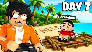 Survive 7 DAYS on MR BEAST island in roblox