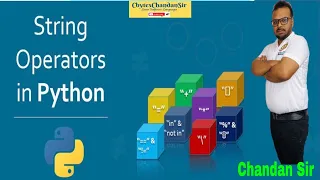 Operators in Strings in Python Concatenation Replication Comparison Class 11-12 BCA B Tech