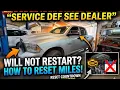 Dodge Ram diesel engine will not restart service DEF how to reset P241D-00 SCR