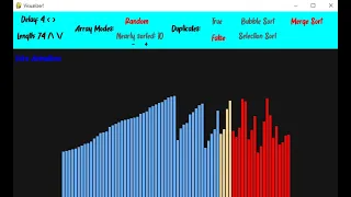 Sorting Visualizer in PyGame CS50 Final Project