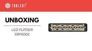 Video: LED warning light, 6 LEDs | R65 | ultra-flat slimline | amber | 10–30 V | S11F6002