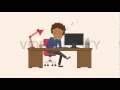 Black Man Sleeping at his Desk Animation MOV GIF