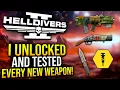 Helldivers 2 - I Unlocked and Tested EVERY New Weapon in the Viper Commandos Warbond