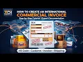 How to Create an International Shipping Invoice Commercial Invoice Tutorial 2026 DHL FedEx UPS