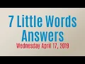 7 Little Words Daily Puzzle April 17 2019