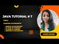 Java Control Statements If-else Statement in Java Hindi 7