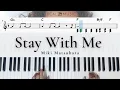 Stay with Me 真夜中のドア - Miki Matsubara 松原みき | Piano Tutorial (EASY) | WITH Music Sheet | JCMS