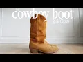 how to style cowboy boots outfit ideas inspo