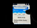 Word For Word Scripture Translation interlinear Using BibleHub On My Phone