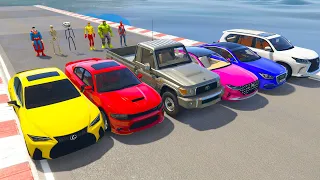 العاب سيارات لكزس و تشارجر في ماب البحر 