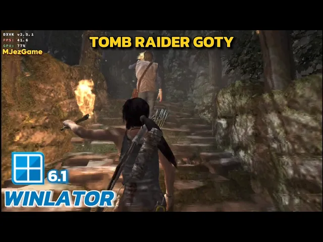 Winlator -  Gameplay Tomb Raider GOTY - Windows