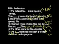 important objectives MCQ and fill ups file handling in python