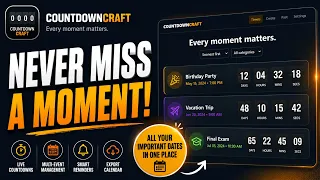 CountdownCraft Mini Project Demo HTML CSS JavaScript Source Code Synopsis