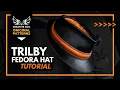 How to make leather TRILBY FEDORA HAT with PDF PATTERN