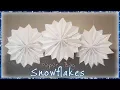 Paper Bag Snowflakes