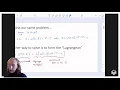 Lecture 4 Math Update The Lagrangean