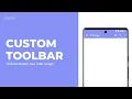 Custom Toolbar or Action Bar in Android Studio using Java Menu
