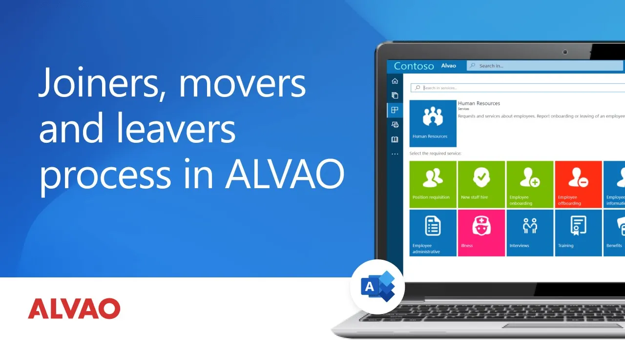 Joiners, movers & leavers process in ALVAO