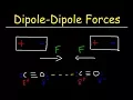 Dipole Dipole Forces of Attraction - Intermolecular Forces