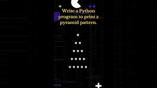 pyramid pattern using python question
