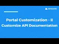 Portal Customization II - Customize API Docs