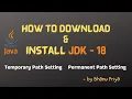 JDK-18 Download Installation Java Tutorials Bhanupriya