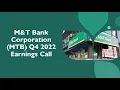 M T Bank Corporation MTB Q4 2022 Earnings Call