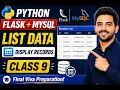 Python Flask MySQL Full Course Class 9 Listing Data from Database Display Records in Table