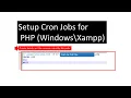 setup cron jobs for php on windows xampp