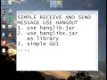 simple receive and send message Hangout java netbeans