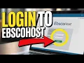 How to Login to EBSCOhost - Access Academic Research Databases