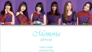 gfriend memoria lyrics color coded jap rom eng 