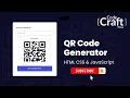 QR code generator using html css and JavaScript QR code generator using Javascript