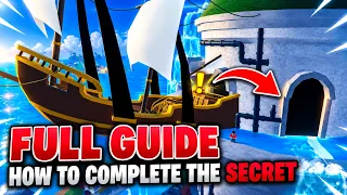 FOUNTAIN CITY FIX THE PIPES SECRET GUIDE in BLOX FRUITS! SEA 1 ROBLOX