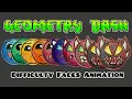 Geometry Dash Difficulty Faces Animation Hand Drawn