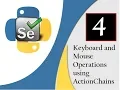 Selenium Python Keyboard and Mouse Operations