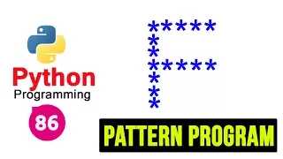 Python Pattern Programs - Printing Stars in F Shape