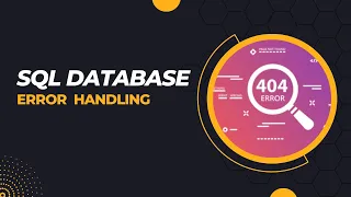 how to implement Error Handling in SQL server