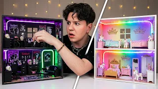 Dark Punk VS Colorful Fairy Tale Room Renovation 😱👑