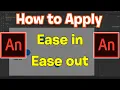 How to Apply Ease in Ease out in Adobe Animate CC - Animate CC Tutorials for beginners
